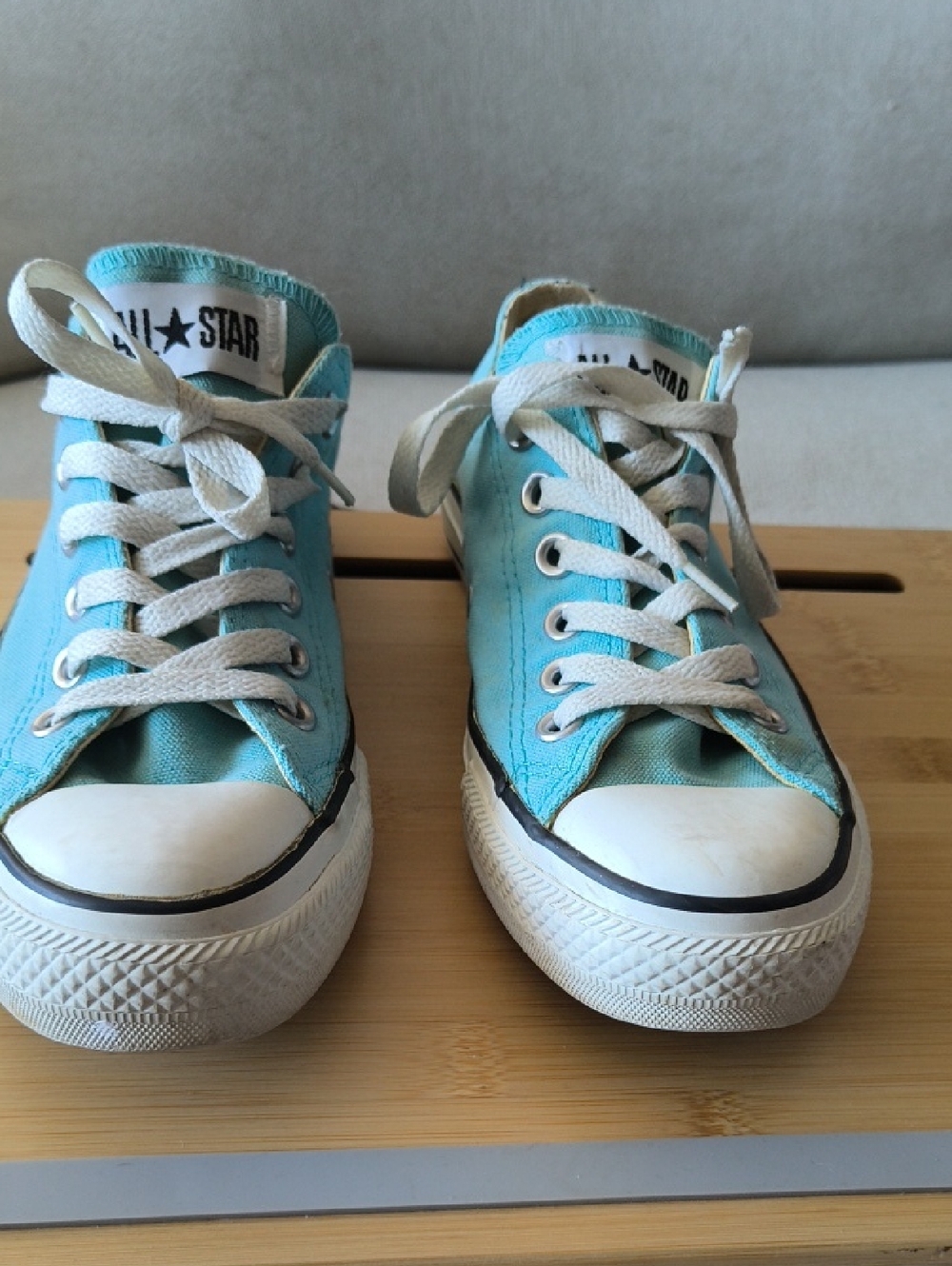 Baby Blue Converse S4.5M / 6.5W. 100% Charity